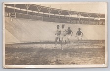 c1910s French Athletics Running Race Velodrome, Cycles Cazenave Advert Card
