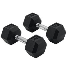HOMCOM Hexagonal Dumbbells Kit