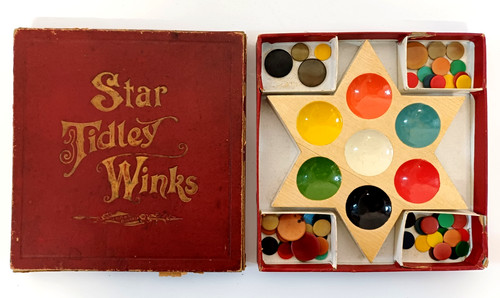 Antique tiddlywinks game - antique,