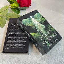 Angel Number Oracle Cards in Box English Tarot Deck 56 Cards| Angel Number 2