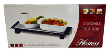 Hostess HT4020 Cordless Hot Tray Food Warmer Brushed Steel 800W - D30 O839