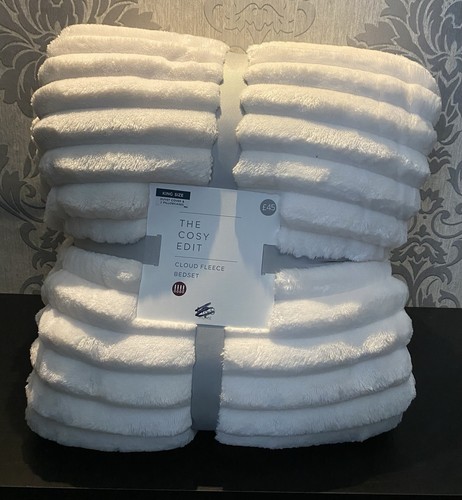White kingsize fleece - white,