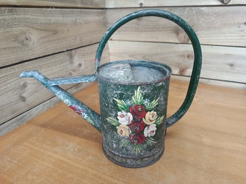 Vintage bargeware watering can - vintage,