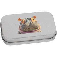 'Funny Hippo' Metal Hinged Tin