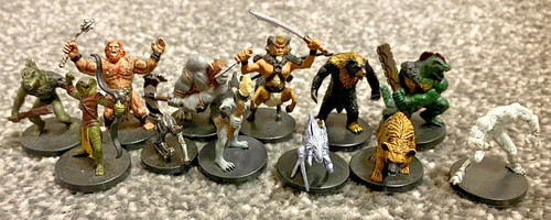 12x plastic dungeons and - dungeons,