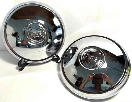 New old stock pair hubcaps - stock,