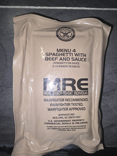 Mre usa spaghetti with beef - mre,