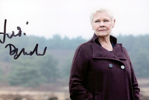 Dame judi dench hand signed - judi,
