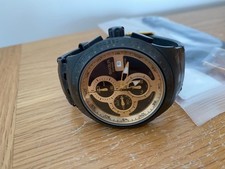 Genuine Swatch SVGB401 Right Track Sunshine Automatic Chronongraph Watch Used