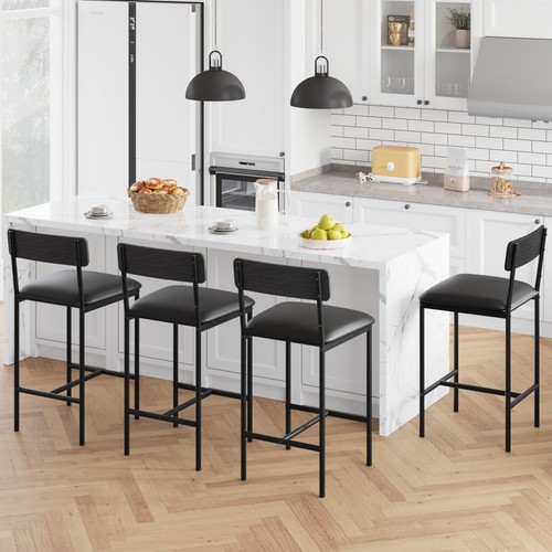 Bar stools set 2 pu - stools,