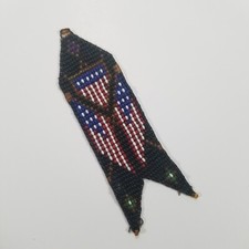 Folk Art Watch Fob Beadwork