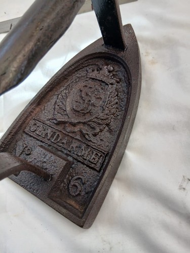 Antique french flat iron sad - iron,