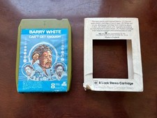 Barry White On Vintage Eight Track “Can’t Get Enough” 8 Track Cassette