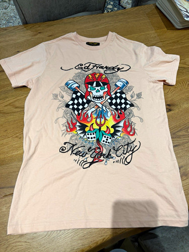 Hardy men pink skull - pink,