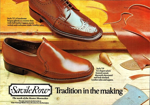 Vintage 1977 advert savile - savile, row