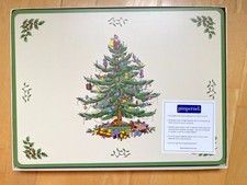 Pimpernel Large Spode Christmas Tree Placemats x4 40.1cm x 29.8cm