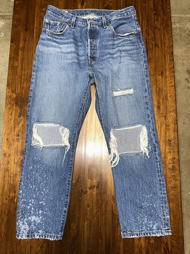 Levis 501 straight leg button - levis,