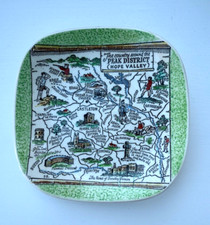 Britannia Designs 12.5cm Tray Dish - Peak District  - Dartmouth Pottery Vintage