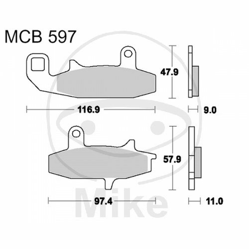Brake pads sinter trw - brake, sv