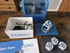 Anki Cozmo Blue Robot with 3 Cubes, Charger, Spare treads and Original Box