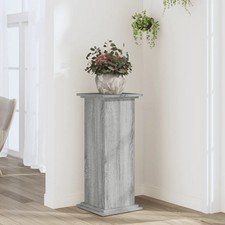 WALPLUS Plant Stand Grey Sonoma 33x33x80 cm Engineered Wood Holder