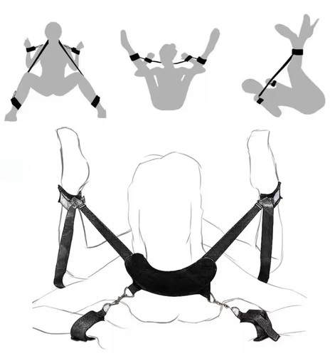 Bed bondage set - bondage, harness