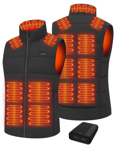 Mens heated gilet with - heated,