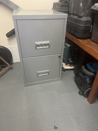 Metal file cabinet two - file,