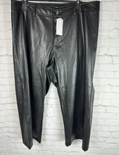 George Faux Leather PVC Black