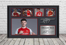 Declan Rice Arsenal FC Signed Photo Print Poster Football Memorabilia