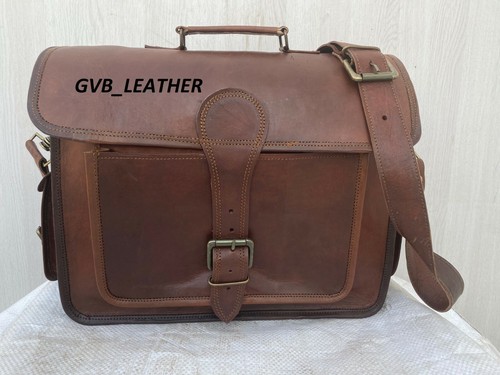 Leather satchel real vintage - leather,