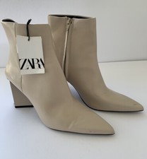 ZARA NWT Nude & Beige Patent