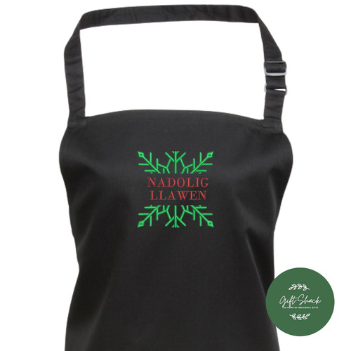 Nadolig llawen chef - llawen, apron