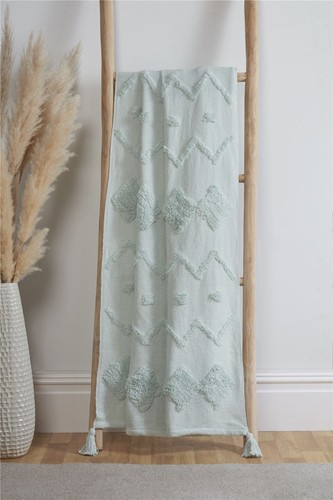 Juniper tufted throw - juniper,