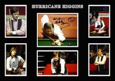 ALEX HIGGINS Signed A4