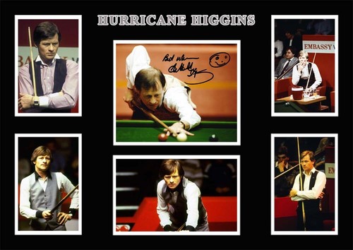 Alex higgins signed - signed, a4