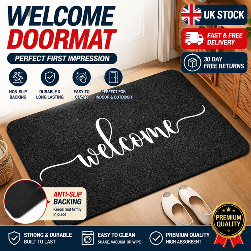 Non slip door mat natural - non,