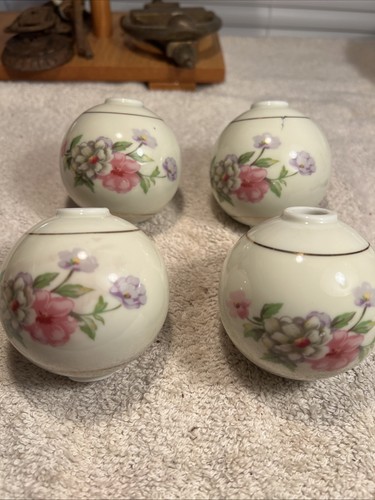 Porcelain bed post finials - porcelain,