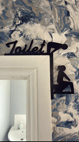 Toilet sign - toilet,