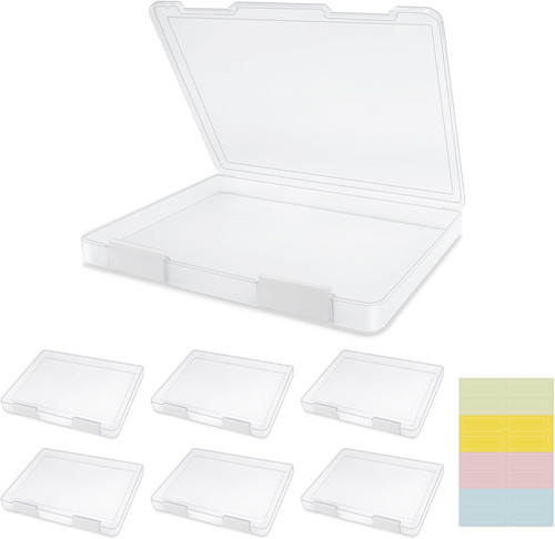Pcs file box clear - a4,