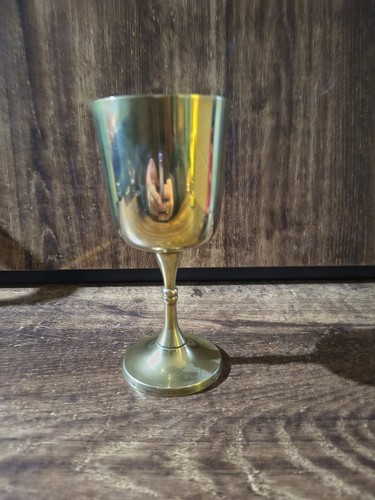Brass goblet chalice - brass, cup