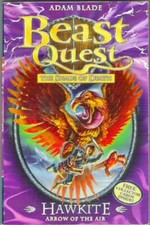 BEAST QUEST HAWKITE ARROW OF AIR Adam Blade 2009 1st paperback Collectors Cards