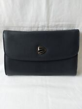 Clubhouse Bag Designed By Jane Shilton Black Leather With Black Detail On Clasp