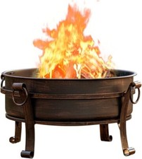 36 Inch Fire Pit with Grill &