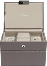 Stackers Mink Mini Jewellery Box - Set of 2