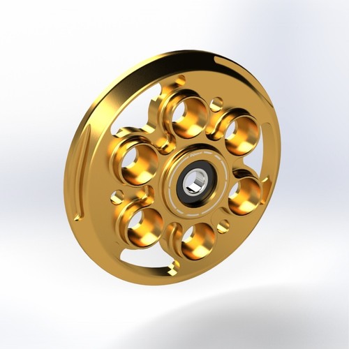 Ducati kbike disc - pusher, gold