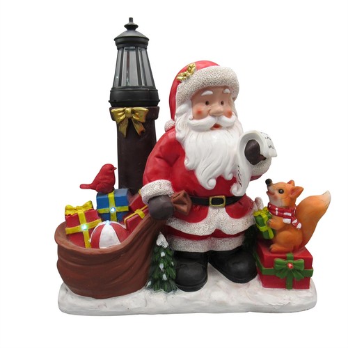Light santa lantern - light,