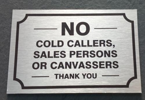 Cold callers sales or - no,