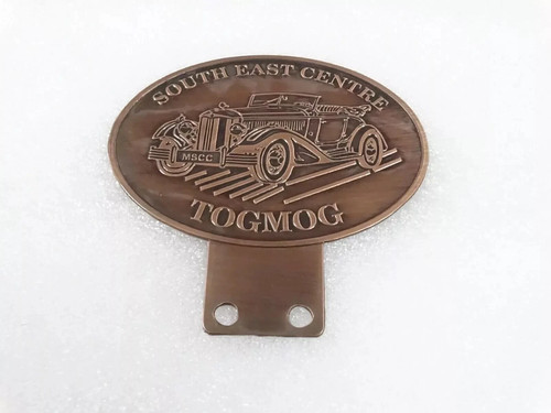 Brass radiator grill badge - radiator,