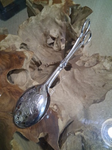 Serving tongs silver plated - serving,